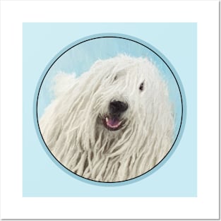 Komondor Painting - Cute Original Dog Art Posters and Art